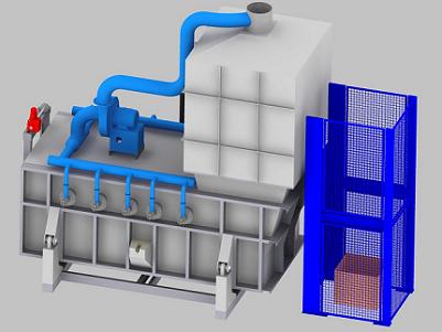 Melting furnace with recuperator burners